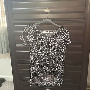 Soft zebra print top